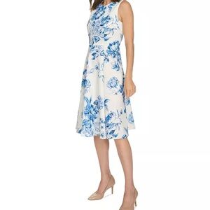 NWT Calvin Klein Women's Floral-Print A-Line Dress size 2